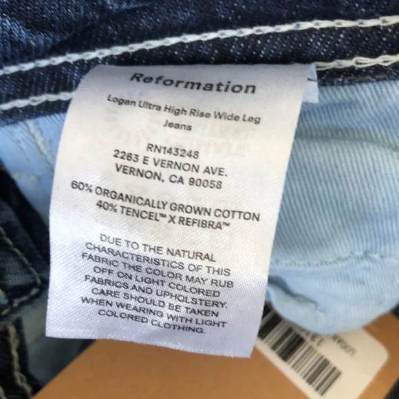 Reformation Jeans Classic Blue Women's Size 24 - Picture 5 of 6